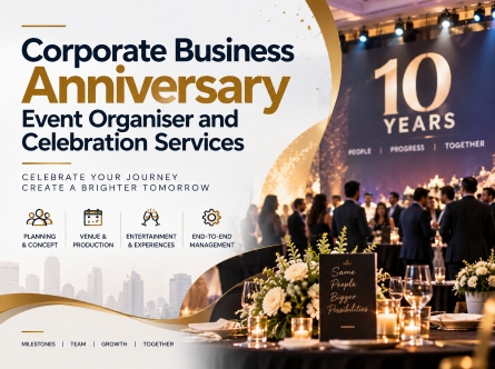 Corporate Business Anniversary Event Organiser and Celebration Services