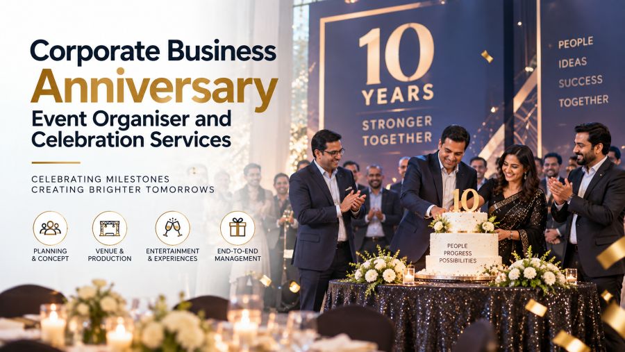 Corporate Business Anniversary Event Organiser and Celebration Services