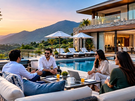 Corporate Luxury Villa Booking and Executive Retreat Management Services