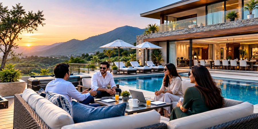 Corporate Luxury Villa Booking and Executive Retreat Management